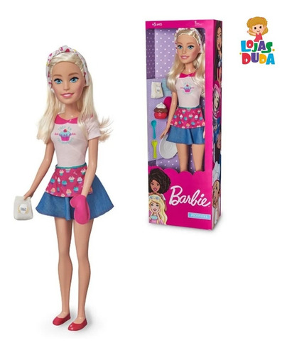 Imagem 1 de 5 de Barbie Confeiteira Grande + Acessórios Oferta