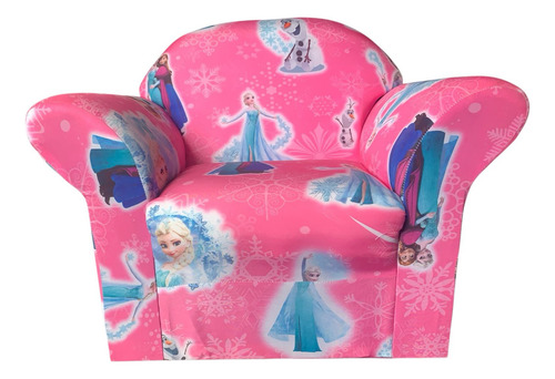 Poltrona Infantil Sofá Duarte - Tema Flozen Rosa