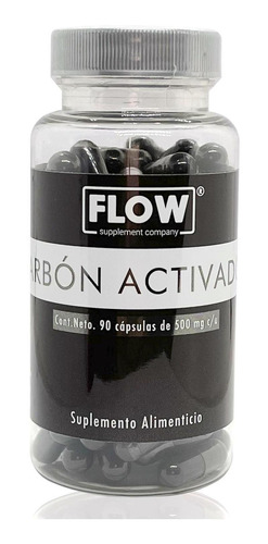 Carbón Activado 90 Cápsulas De 500 Mg Flow