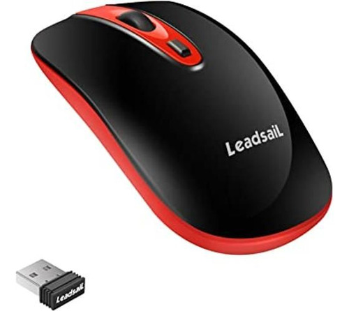 Leadsail Wireless Computer Mouse 2.4g Portable Slim Usb