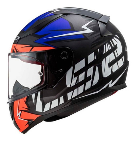 Imagen 2 de 9 de Casco Moto Integral Ls2 Cromo 353 Rapid Mate Devotobikes