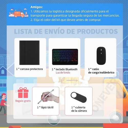 Funda Teclado Para Huawei Matepad 11 Con Rgb Ratón Ñ -fh116