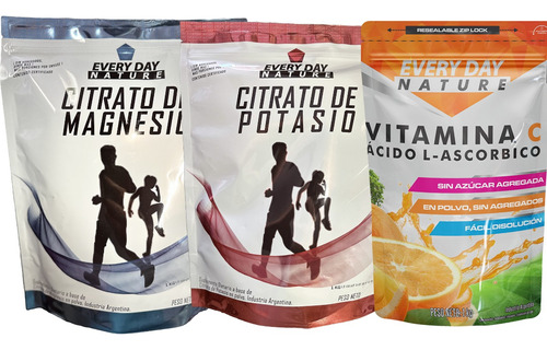 Citrato De Magnesio, Potasio Y Vitamina C X 1kg Everyday