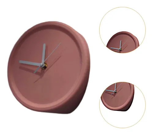 Dentro Del Reloj De Pared De Decoración De Pared Rosa