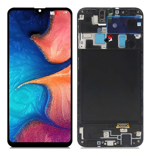 Display Compatible C/marco Para Samsung A20 Calidad Incell