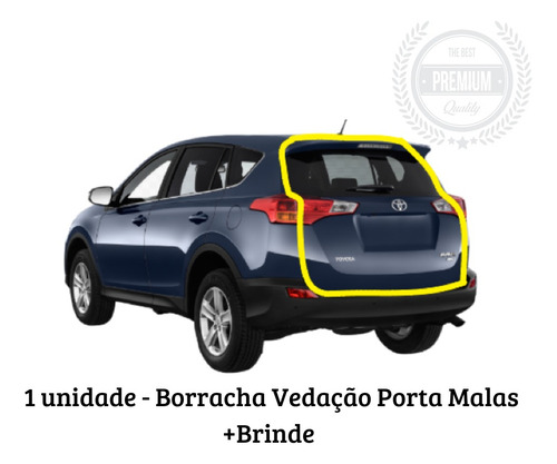 Borracha Vedação Porta Mala Toyota Rav4 2013 2016 2015 2014