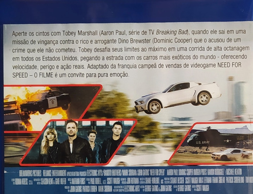 Imagem 2 de 2 de Need For Speed O Filme Blu-ray 2d Original Lacrado