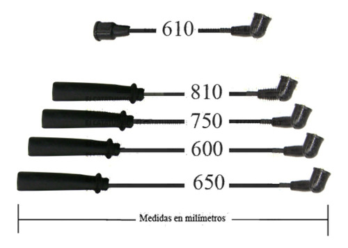 Cables De Bujia Para Sephia 1.6 B6 Gtx 1995 - 1998