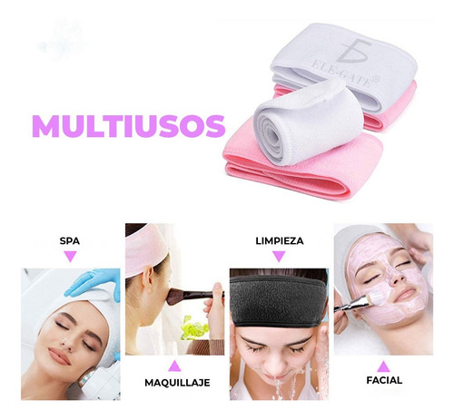 Kit 4 Bandas Para El Cabello Diadema Deportes Absorber Sudor Rosa Unica Rayas