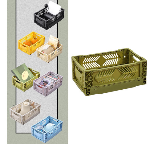 Caja De Almacenamiento, Organizador De Contenedores De Verde