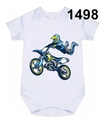 Body Para Bebê O motocross gosta de uma menina