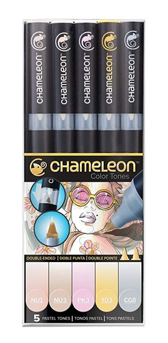 Camaleón Arte Productos, 5-pen, En Colores Pastel De Los Son