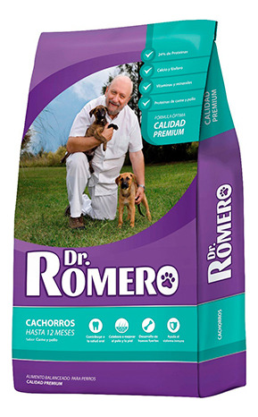 Balanceado Dr Romero Perro Cachorro X 15 Kgs Envio S/c