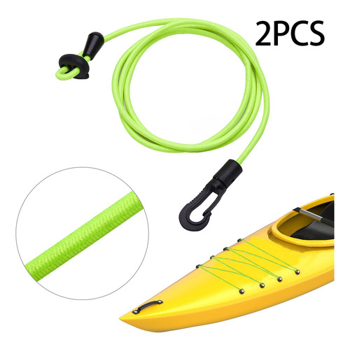 2 X 2 Uds Kayak Caña De Seguridad Correa Cuerda Elástica