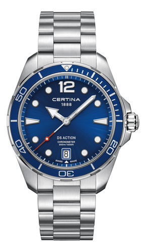 Reloj Certina Ds Action Acero Azul