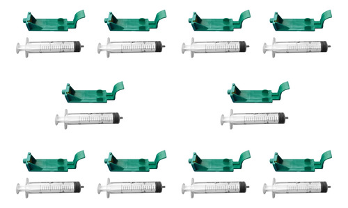 Clip De Succión Para Recarga De Cartuchos De Tinta, 10 Unida