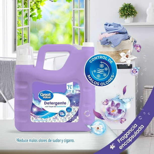 Detergente Líquido C Toque De Suavizante Y Fragancia G V 7 L