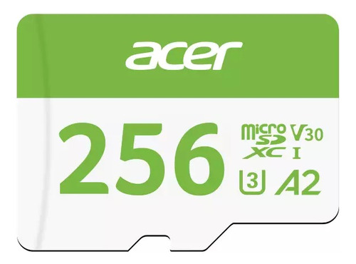 Micro Sd Acer 256 Gb V30 160 Mb/s Msc300 4k Drones Gopro
