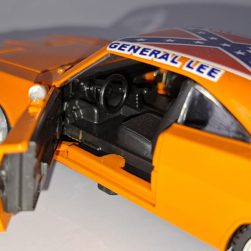 Dodge Charger R/t 1970 Custom General Lee Dukes Hazzard 1/36 Color Naranja