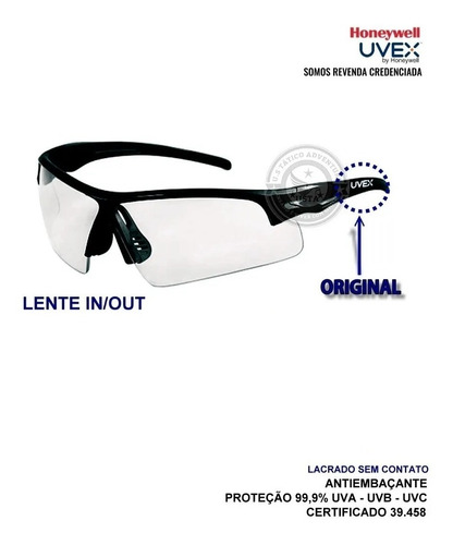 Óculos De Proteção Balístico Tático Exit Uvex Inout Original