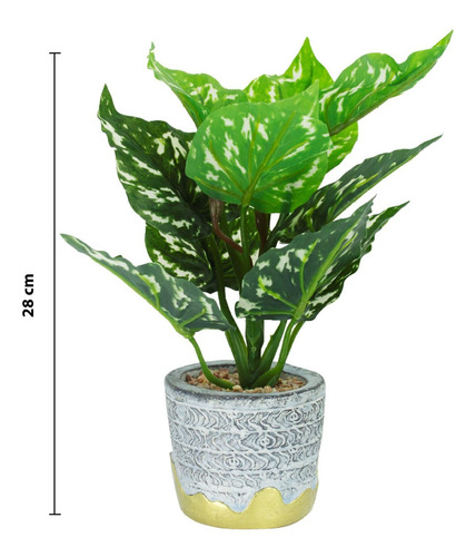 Imagen 6 de 9 de Maceta Decorativa Con Plantas Artificiales Jardín