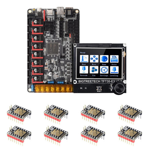 Placa De Control Bigtreetech Octopus V1.1 De 32 Bits+tft35 E