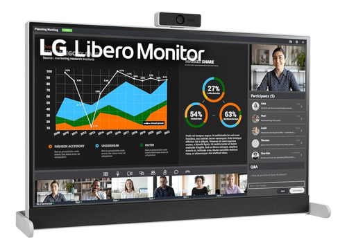 Monitor LG Libero 27 Pulgadas Qhd Ips Hdr 10 27mq70qc-s