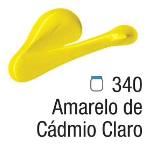 Tinta Para Tela Acrilica Acrylic Colors I 250ml Acrilex Cor Amarelo Cádmio Claro