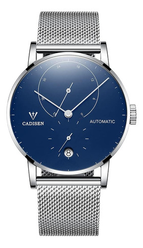 Cadisen Reloj Automático Para Hombre Correa De Malla Minimal