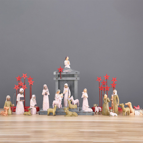 Manger - Set De Decoración De Pesebre De Resina