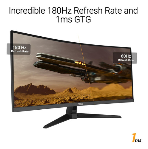 Asus Tuf Gaming 34 Ultra-wide Monitor Curvo (vg34vq3b) ...