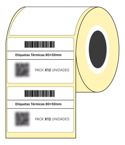 Etiquetas Mercado Full 80 X 50 Mm - Zd220 - Zd420 X12 Rollos