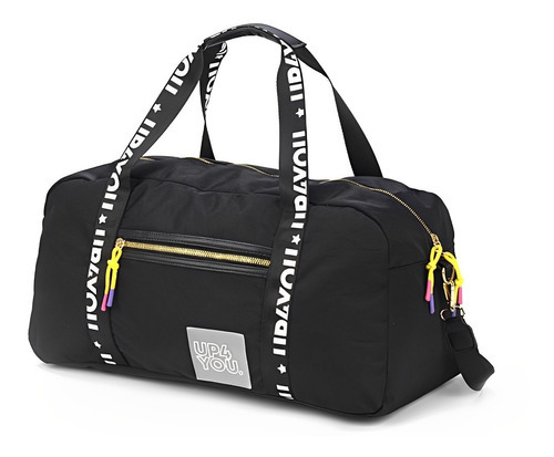 Bolsa Feminina Academia Viagem Sacola Juvenil Up4you Promo Cor Preto