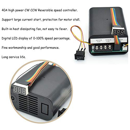 Controlador De Velocidad Del Motor De Escobillas Dc Pwm...