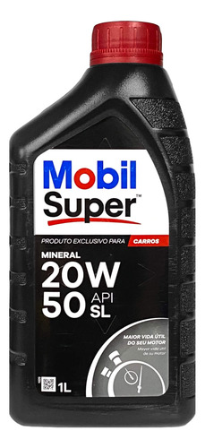 Óleo 20w50 Mobil Super Api Sl Mineral - 1 Litro