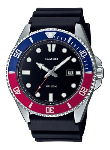 Relógio Masculino Casio Duro Diver Mdv-107-1a3vdf Pepsi