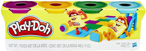Play Doh Pack  De 4 Latas Hasbro Nuevo