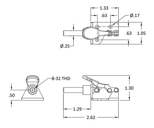 Abrazadera C/acción De Empuje/tracción 100lbs Jergens 70042
