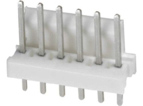 Conector Idc De 6 Pin Verticales Macho Para Pcn, 0.100 In