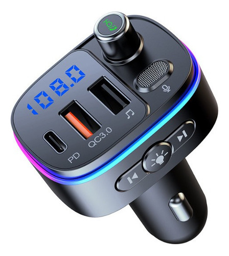 Transmisor Fm Bluetooth Cargador Rapid Usb Auto Manos Libres