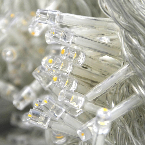 Guirnalda Decorativa Tipo Arroz A Pila 80 Led 10 Mts X 10 U.