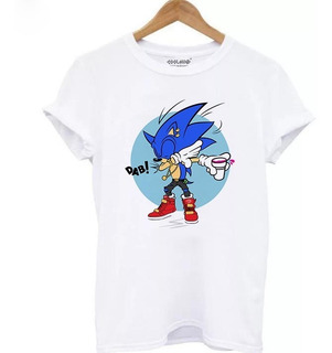 Polera Estampada De Sonic The Hedgehog San6832 Polera Estampada De Sonic The Hedgehog San6832