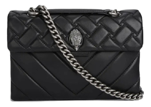 Bolso Mediano Negro Kurt Geiger Para Mujer, Bolsos De Mensaj