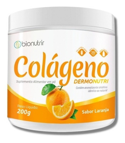 Colágeno Hidrolisado Solúvel 200g Com Vitaminas