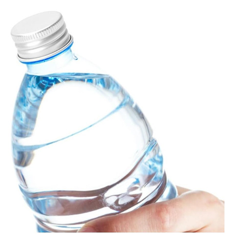 50 Piezas Mini Botella De Agua Botella De Aluminio Tapa De 1