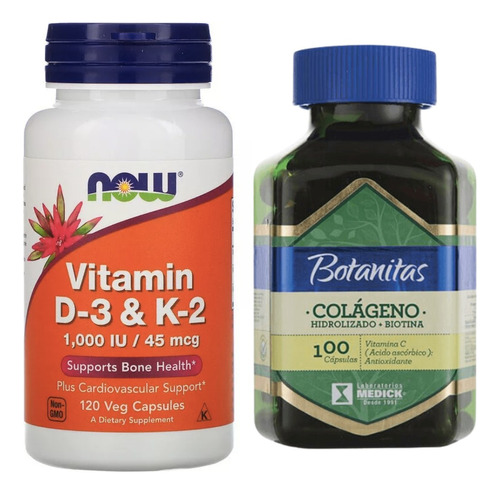 Vitamina D3+k2  + Colágeno - Unidad a $1082