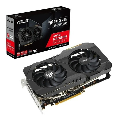 AMD Asus TUF Gaming Radeon RX 6500 Series RX 6500 XT TUF-RX6500XT-04G-GAMING OC Edition - 4 GB