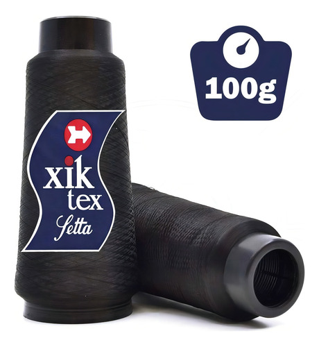 Fio De Overlock Setta Xik 100g - Preto Cor UNICA