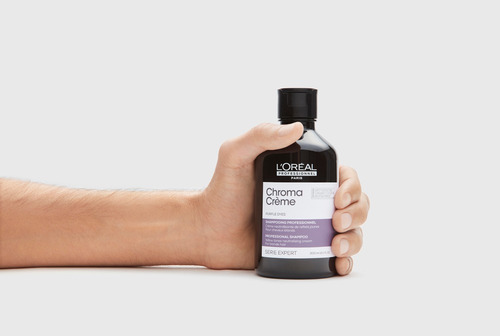 Imagen 6 de 8 de Shampoo L'oréal Professionnel Serie Expert Chroma Crème Matizador En Botella De 300ml Por 1 Unidad