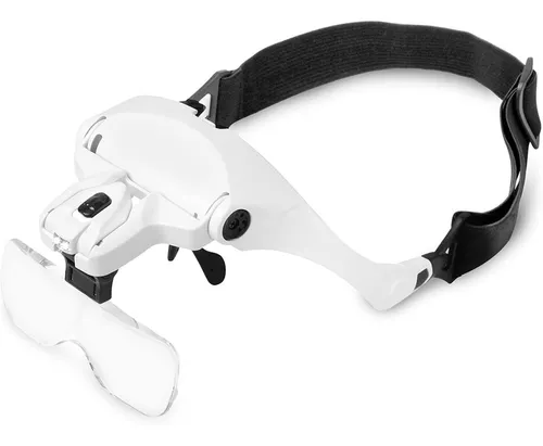 Gafas Lupa Visera Luz Led Recargable Lente Aumentooptivisión